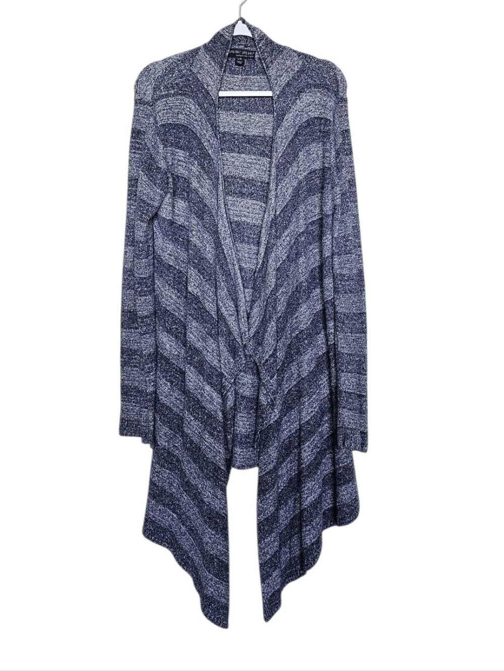 Barefoot Dreams Bamboo Chic Lite Cardigan - Blue/White Blend